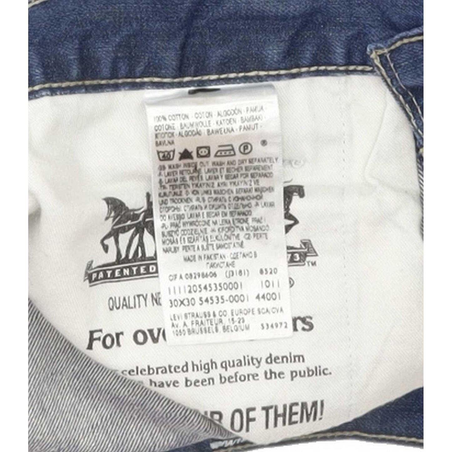 Levi's Men Blue Tapered Loose Jeans W30 L30