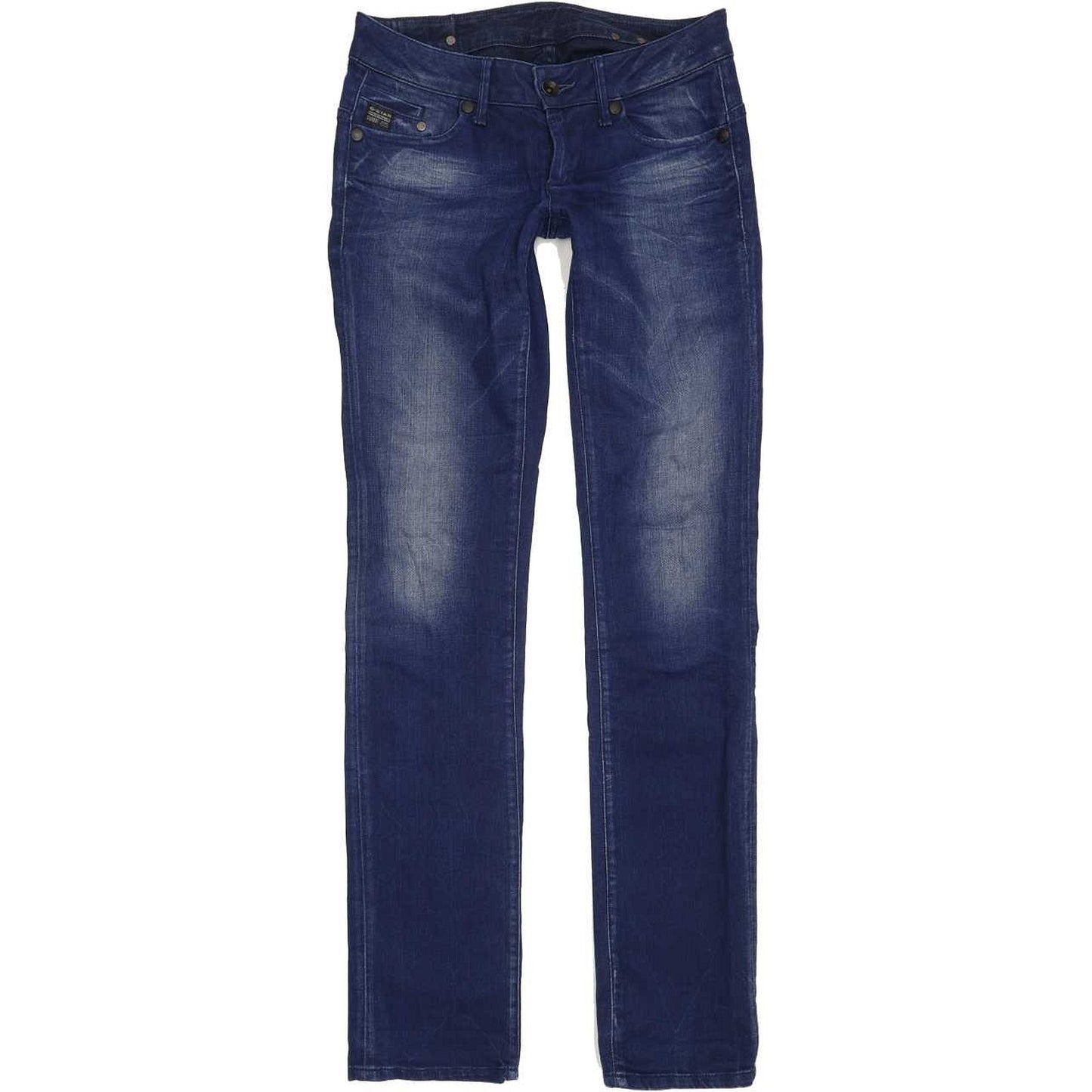 G-Star Midge Women Blue Straight Slim Stretch Jeans W29 L35