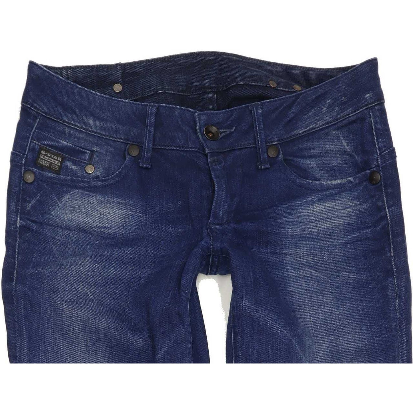 G-Star Midge Women Blue Straight Slim Stretch Jeans W29 L35