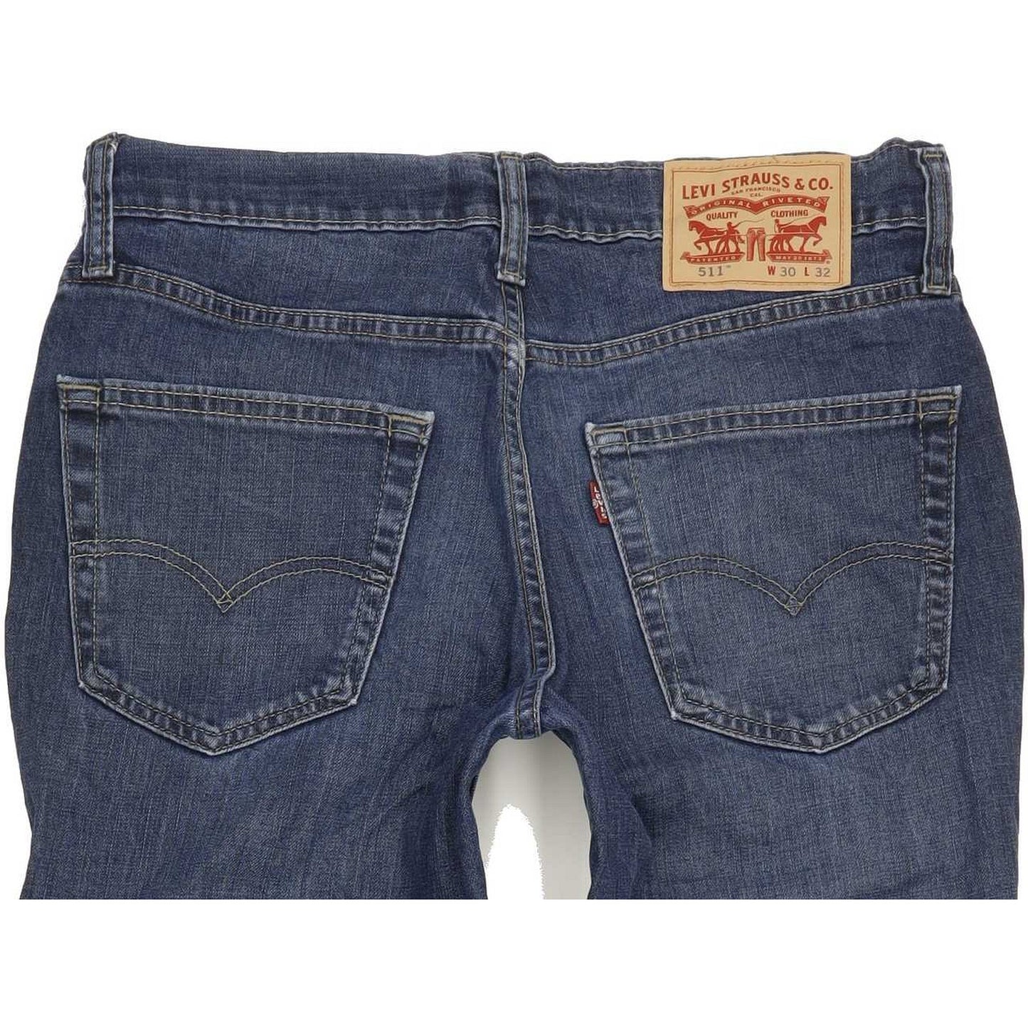 Levi's 511 Men Blue Straight Slim Stretch Jeans W30 L32