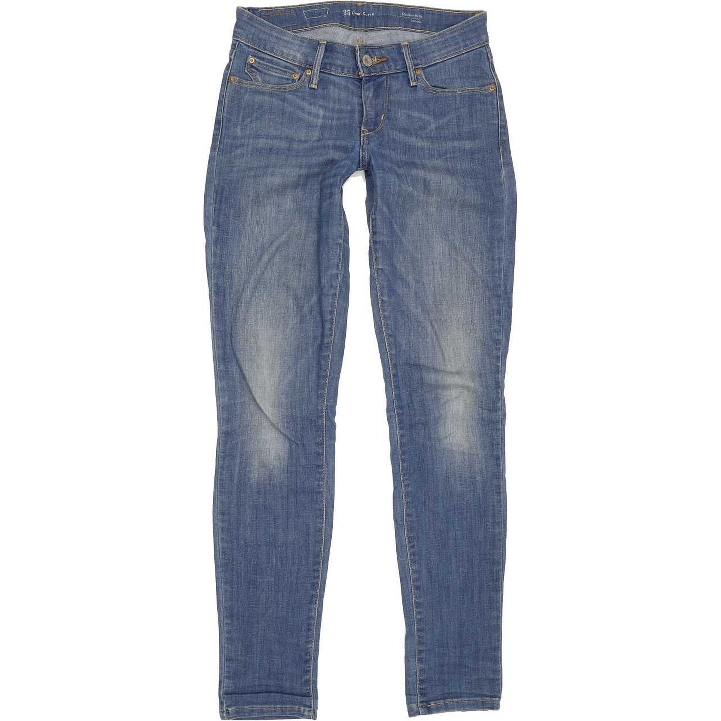 Levi's Demi Curve Women Blue Skinny Slim Stretch Jeans W25 L31