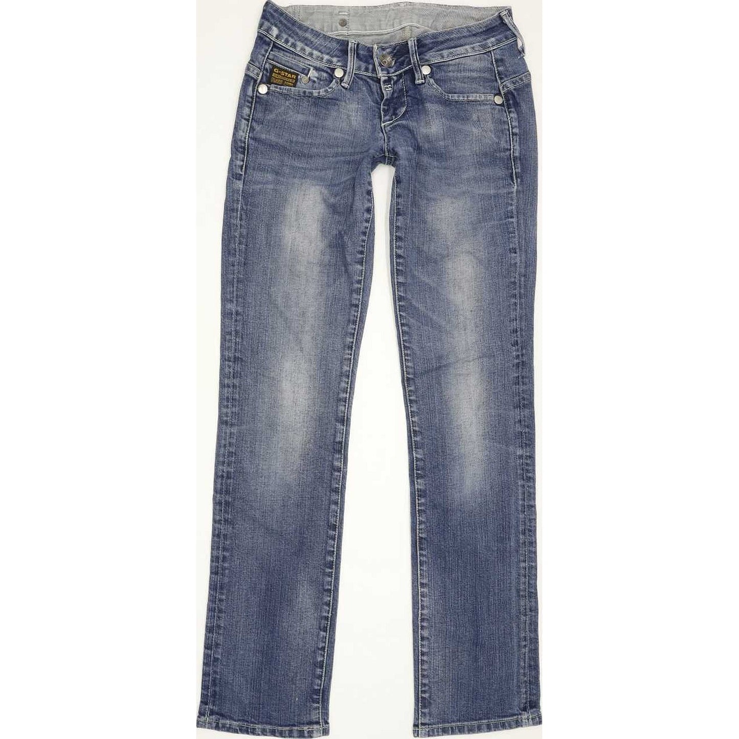 G-Star Midge Women Blue Straight Slim Stretch Jeans W26 L30