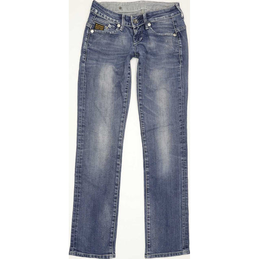 G-Star Midge Women Blue Straight Slim Stretch Jeans W26 L30