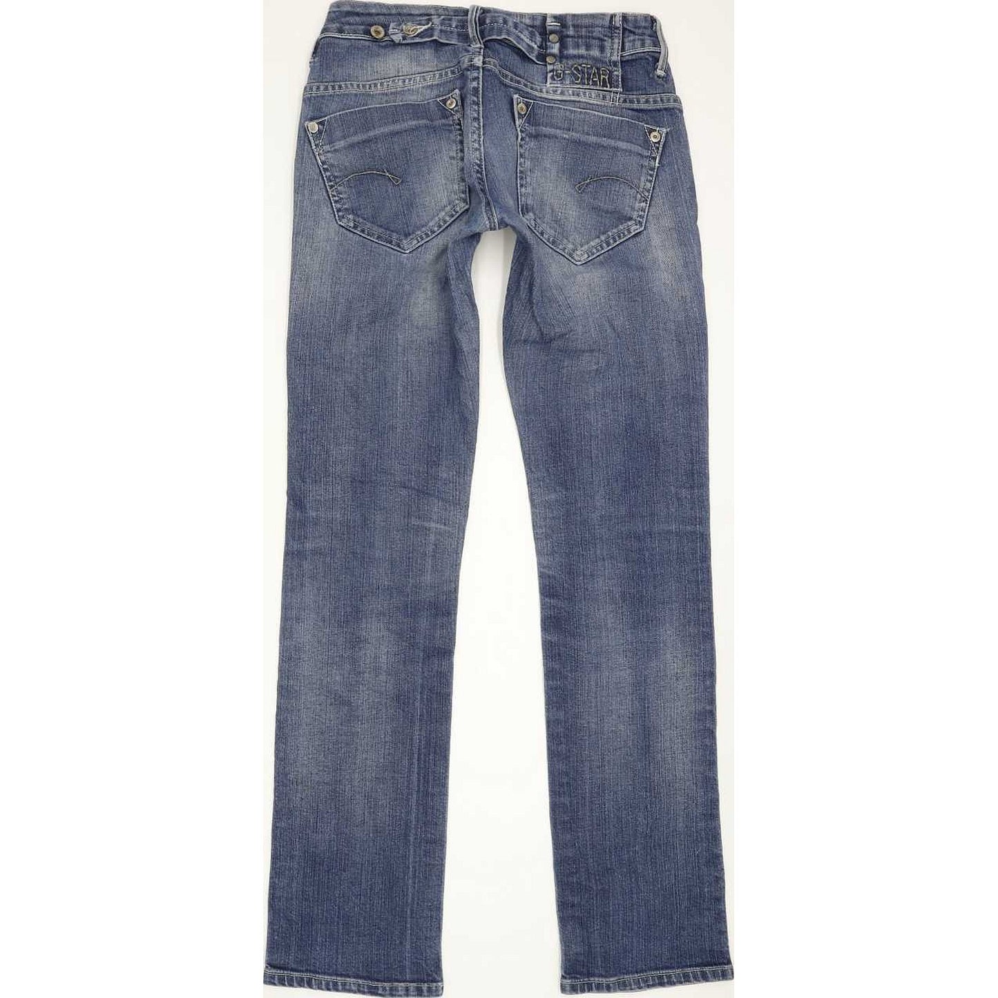 G-Star Midge Women Blue Straight Slim Stretch Jeans W26 L30