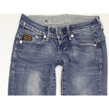 G-Star Midge Women Blue Straight Slim Stretch Jeans W26 L30