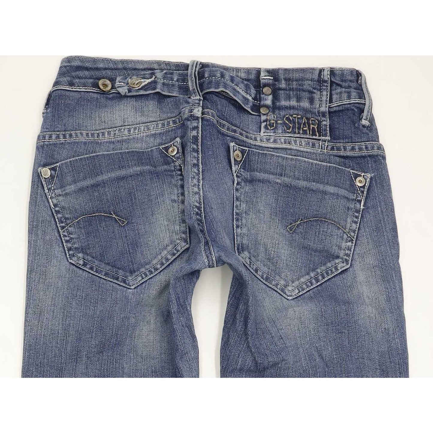 G-Star Midge Women Blue Straight Slim Stretch Jeans W26 L30