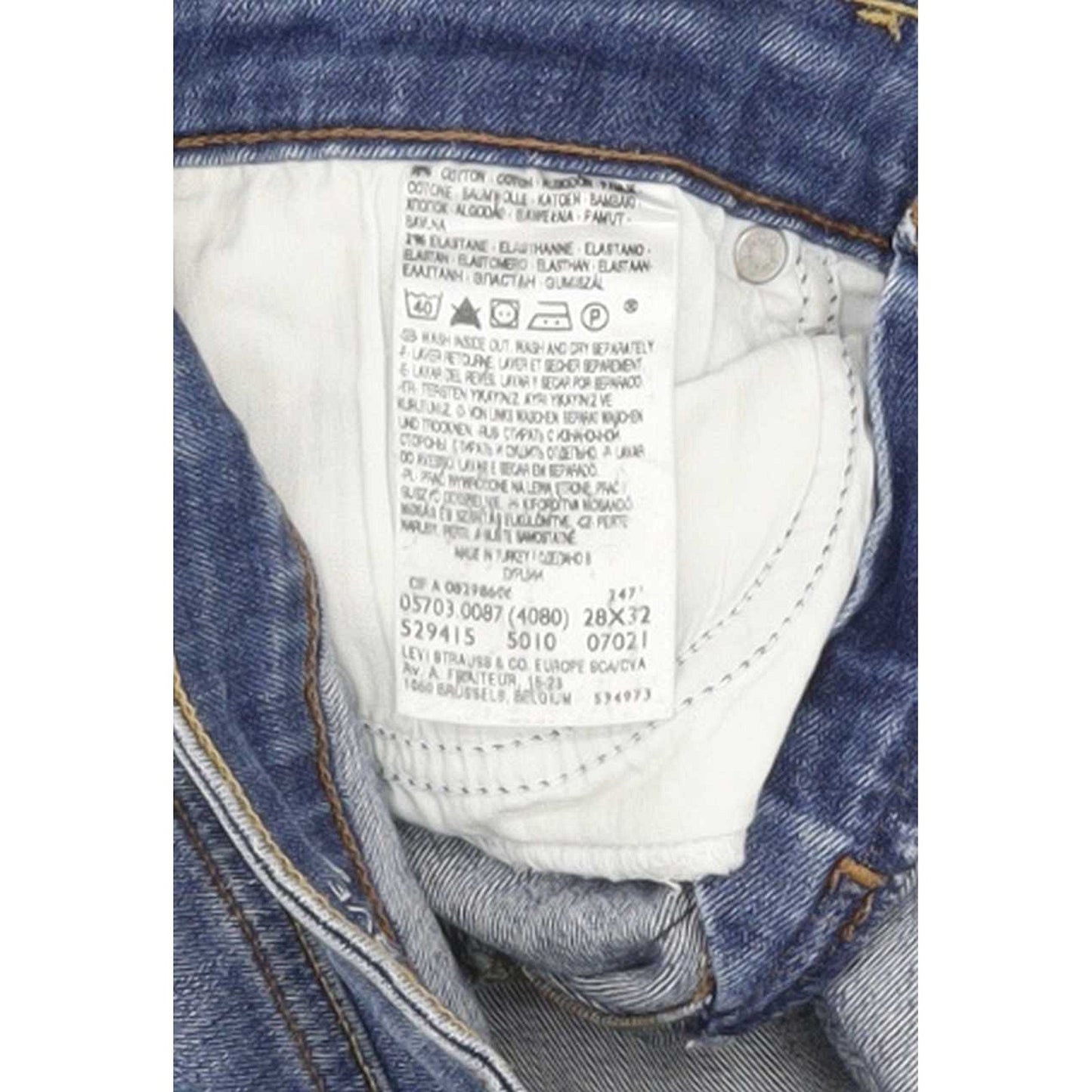 Levi's Demi Curve Women Blue Skinny Slim Stretch Jeans W28 L31