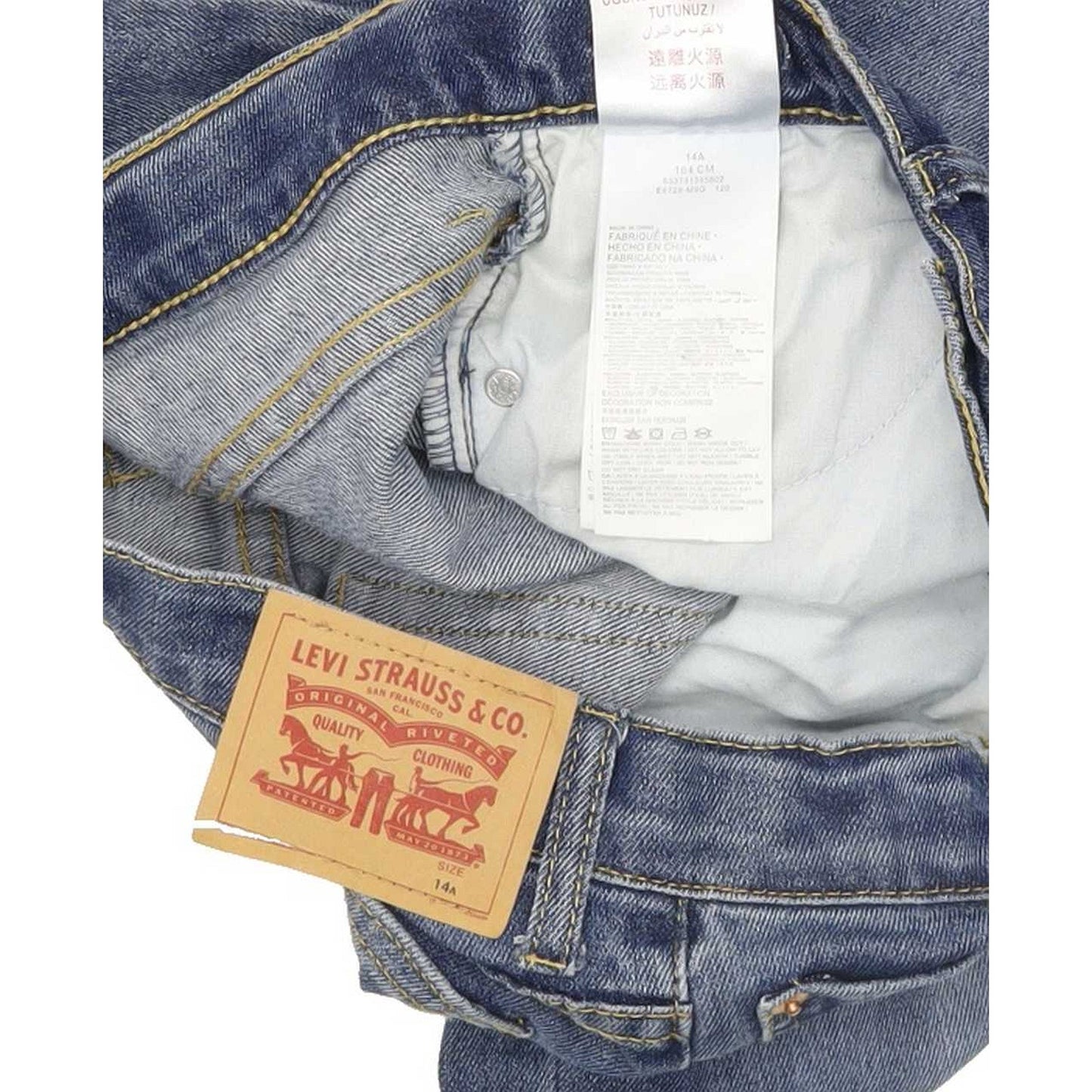 Levi's 512 Kids Blue Tapered Slim Stretch Jeans W26 L29