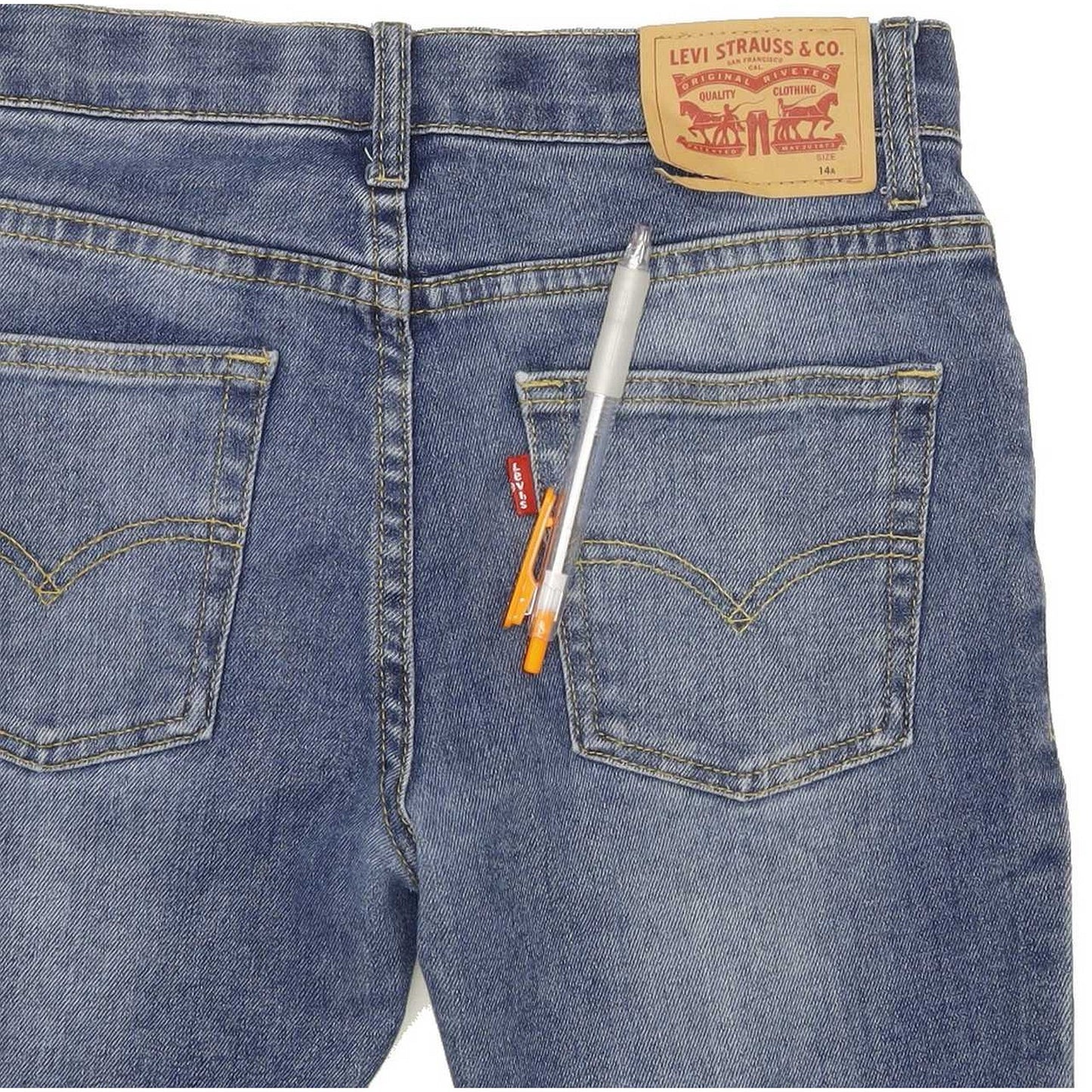 Levi's 512 Kids Blue Tapered Slim Stretch Jeans W26 L29