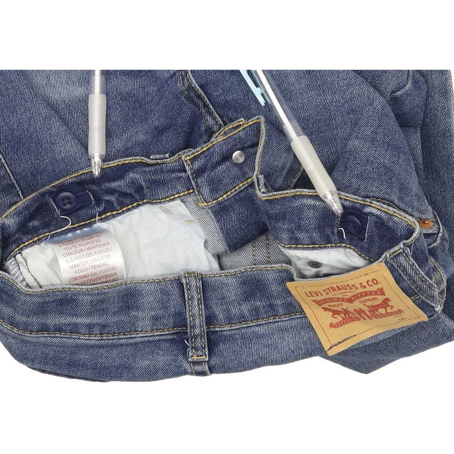 Levi's 512 Kids Blue Tapered Slim Stretch Jeans W26 L29