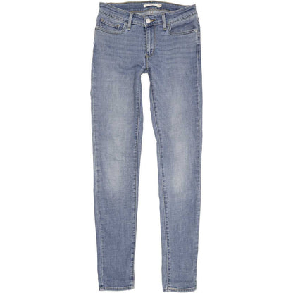 Levi's 711 Women Blue Skinny Slim Jeans W28 L32