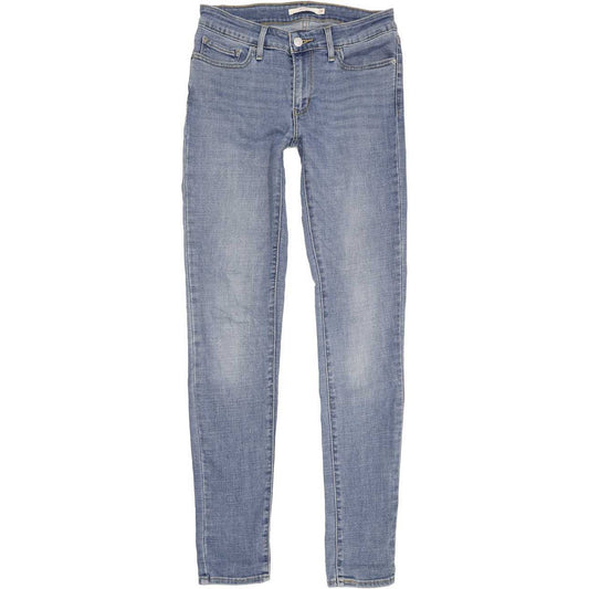 Levi's 711 Women Blue Skinny Slim Jeans W28 L32