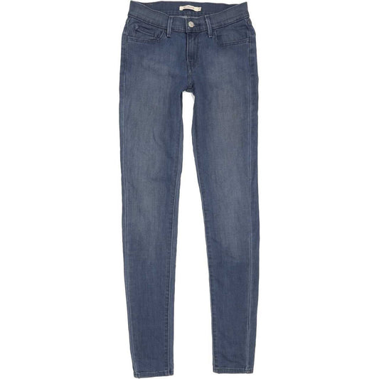 Levi's 710 Super Women Blue Skinny Slim Stretch Jeans W27 L32
