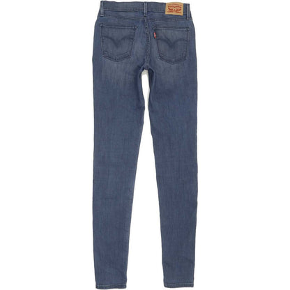 Levi's 710 Super Women Blue Skinny Slim Stretch Jeans W27 L32