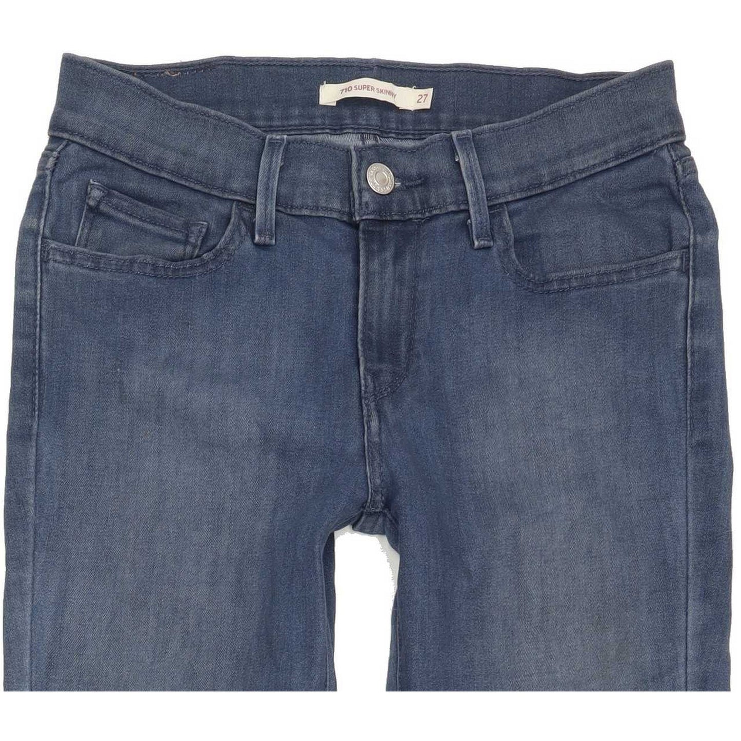 Levi's 710 Super Women Blue Skinny Slim Stretch Jeans W27 L32