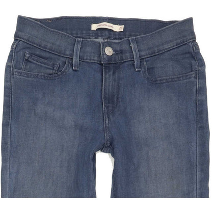 Levi's 710 Super Women Blue Skinny Slim Stretch Jeans W27 L32