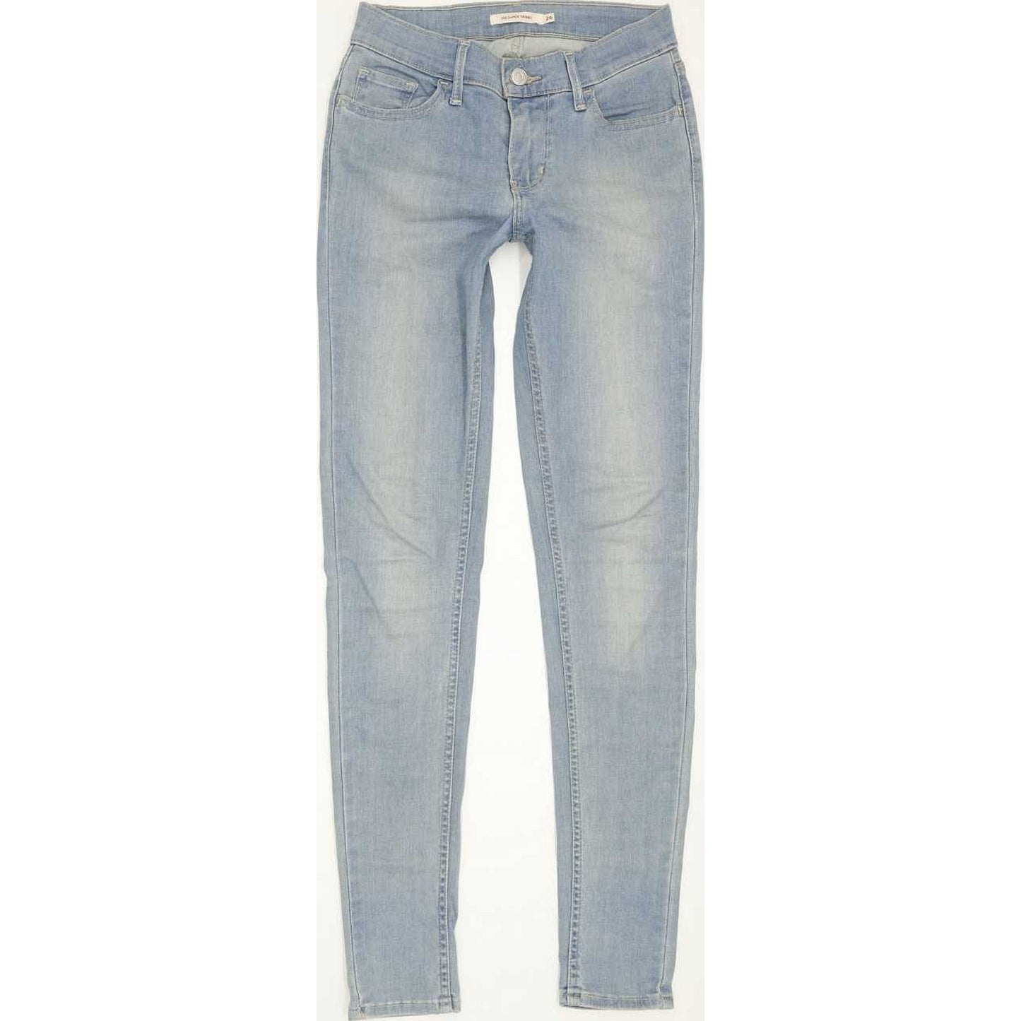 Levi's 710 Super Women Blue Skinny Slim Stretch Jeans W26 L31