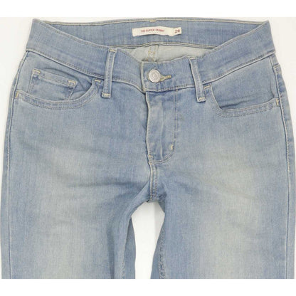 Levi's 710 Super Women Blue Skinny Slim Stretch Jeans W26 L31