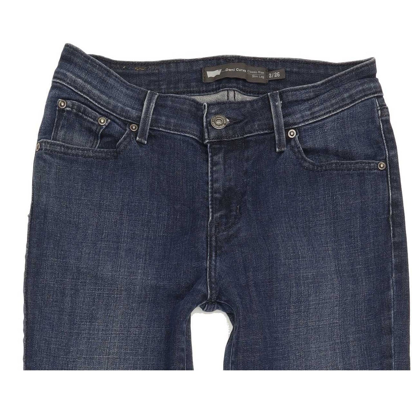 Levi's Demi Curve Women Blue Straight Classic Stretch Jeans W26 L29