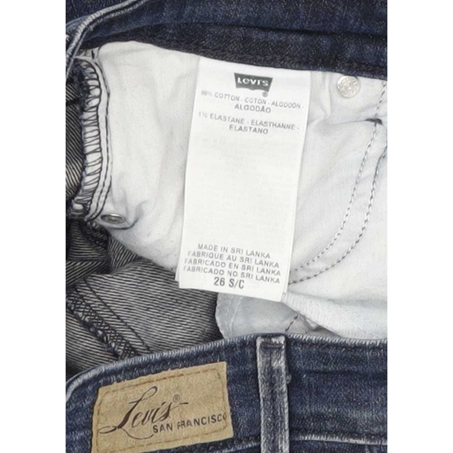 Levi's Demi Curve Women Blue Straight Classic Stretch Jeans W26 L29