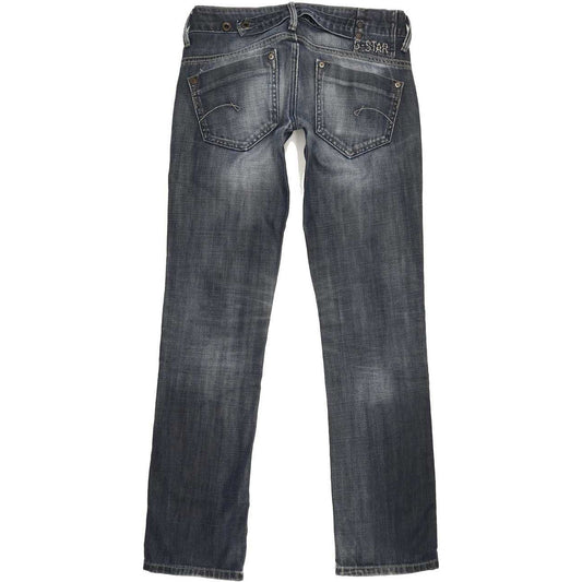 G-Star Midge Women Blue Straight Slim Jeans W27 L31