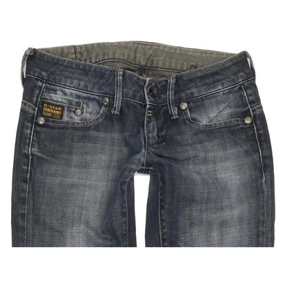 G-Star Midge Women Blue Straight Slim Jeans W27 L31