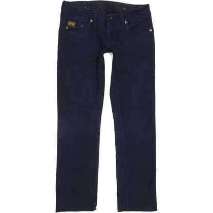G-Star Midge Women Blue Straight Slim Stretch Jeans W28 L27