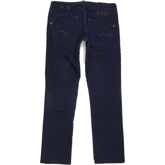 G-Star Midge Women Blue Straight Slim Stretch Jeans W28 L27