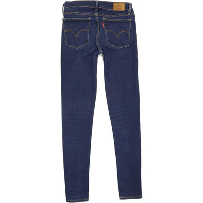 Levi's 710 Super Women Blue Skinny Slim Stretch Jeans W29 L29