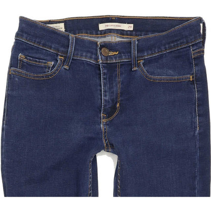 Levi's 710 Super Women Blue Skinny Slim Stretch Jeans W29 L29