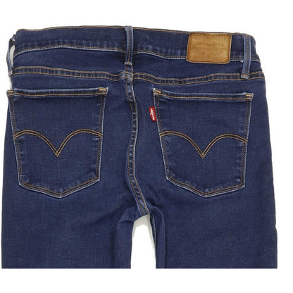 Levi's 710 Super Women Blue Skinny Slim Stretch Jeans W29 L29