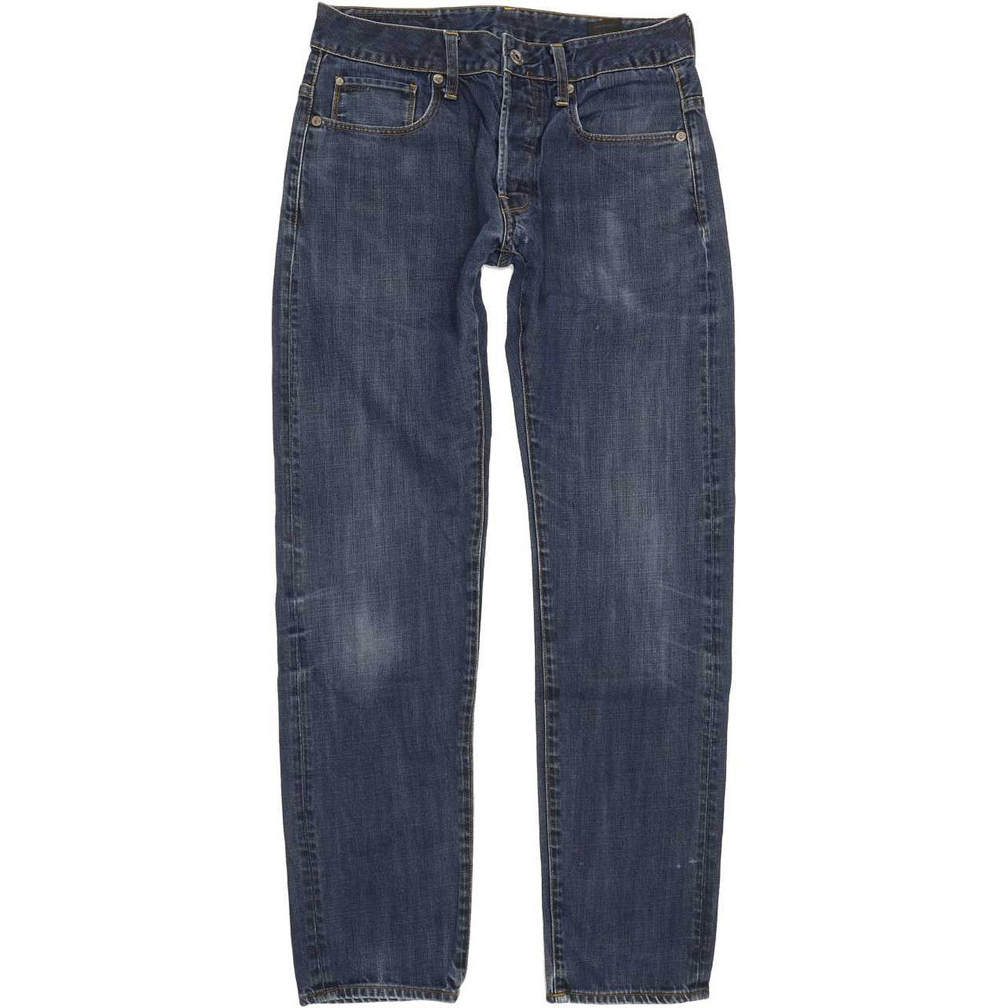 G-Star 3301 Men Blue Straight Slim Jeans W31 L30