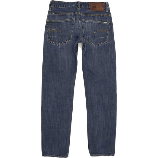 G-Star 3301 Men Blue Straight Slim Jeans W31 L30