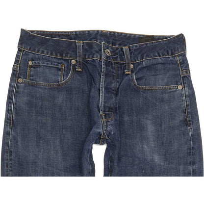 G-Star 3301 Men Blue Straight Slim Jeans W31 L30