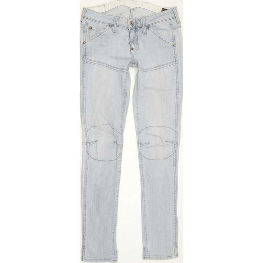 G-Star Elwood Heritage Women Blue Skinny Slim Stretch Jeans W27 L30