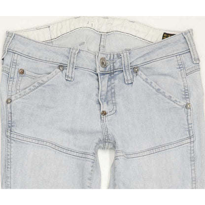 G-Star Elwood Heritage Women Blue Skinny Slim Stretch Jeans W27 L30