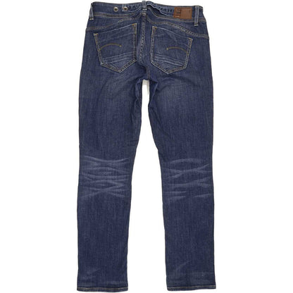 G-Star Midge Saddle Women Blue Straight Slim Stretch Jeans W30 L31