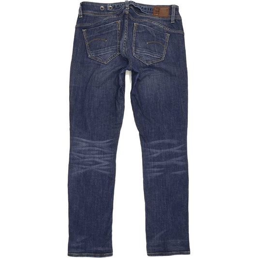 G-Star Midge Saddle Women Blue Straight Slim Stretch Jeans W30 L31