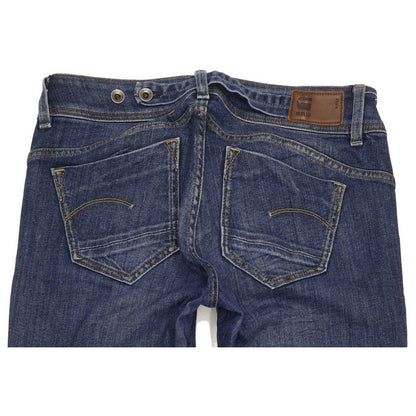 G-Star Midge Saddle Women Blue Straight Slim Stretch Jeans W30 L31