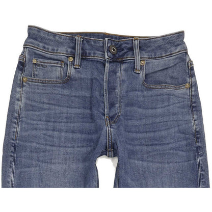 G-Star 3301 Men Blue Straight Slim Stretch Jeans W26 L31