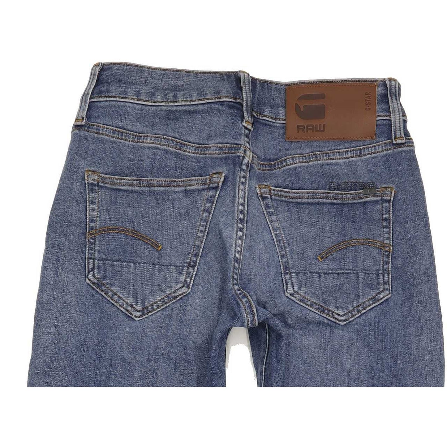 G-Star 3301 Men Blue Straight Slim Stretch Jeans W26 L31