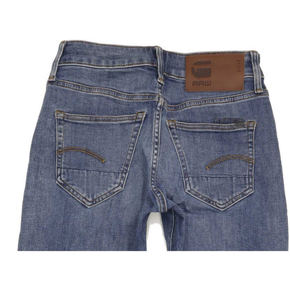 G-Star 3301 Men Blue Straight Slim Stretch Jeans W26 L31