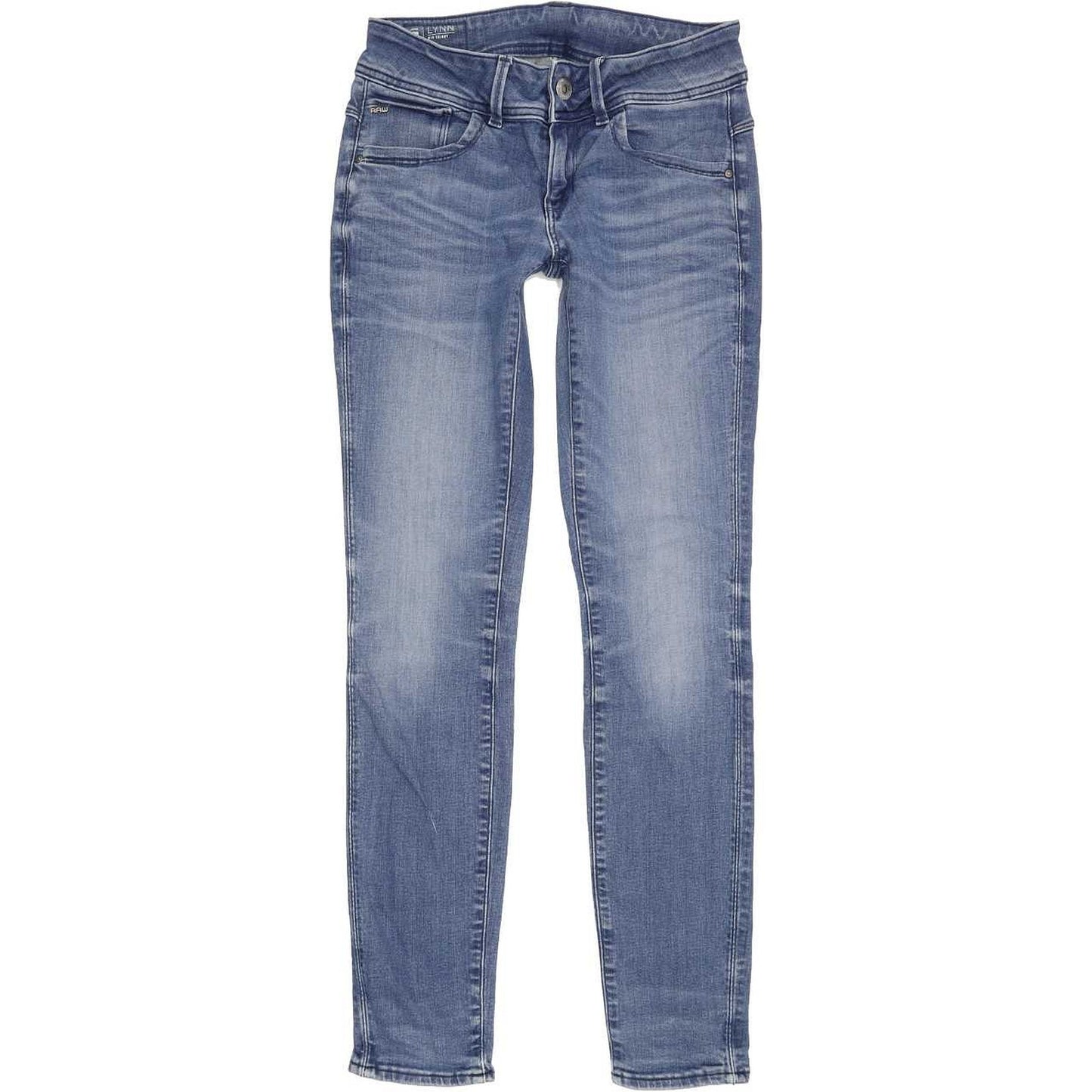 G-Star Lynn Mid Women Blue Skinny Slim Stretch Jeans W29 L30