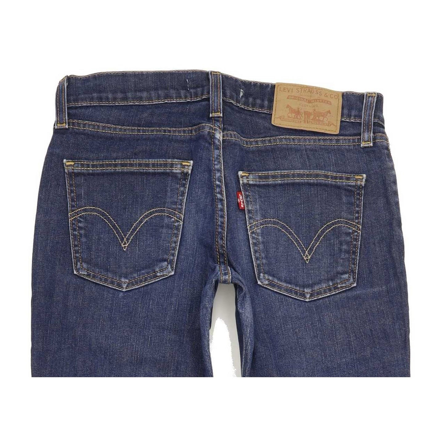 Levi's 528 Women Blue Straight Slim Stretch Jeans W29 L32