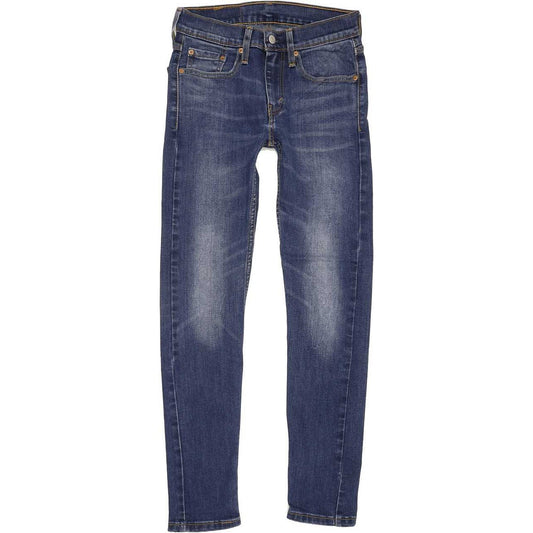 Levi's 519 Men Blue Skinny Slim Stretch Jeans W28 L30