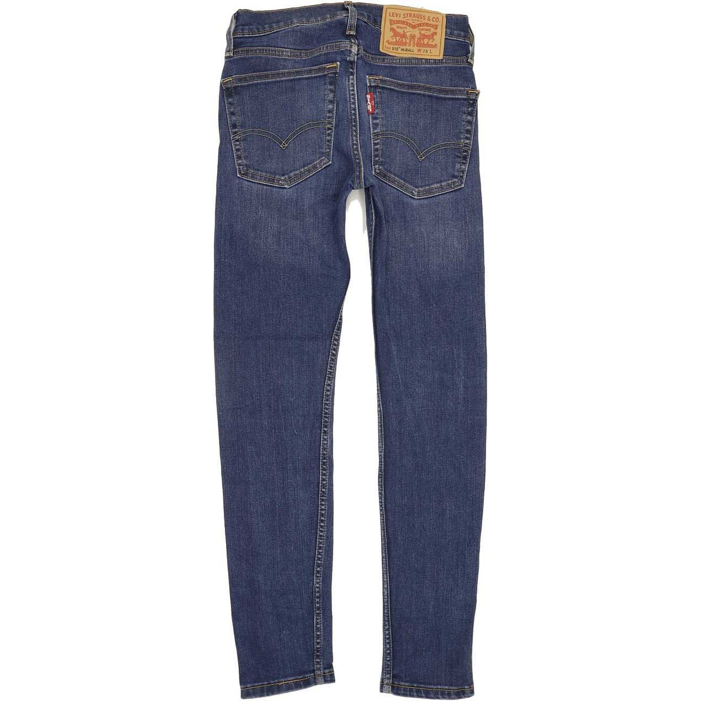 Levi's 519 Men Blue Skinny Slim Stretch Jeans W28 L30