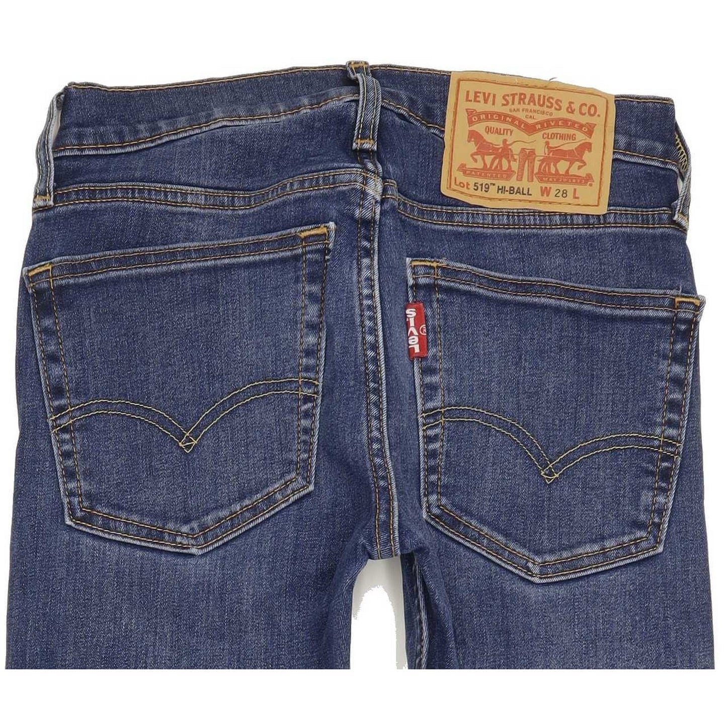 Levi's 519 Men Blue Skinny Slim Stretch Jeans W28 L30