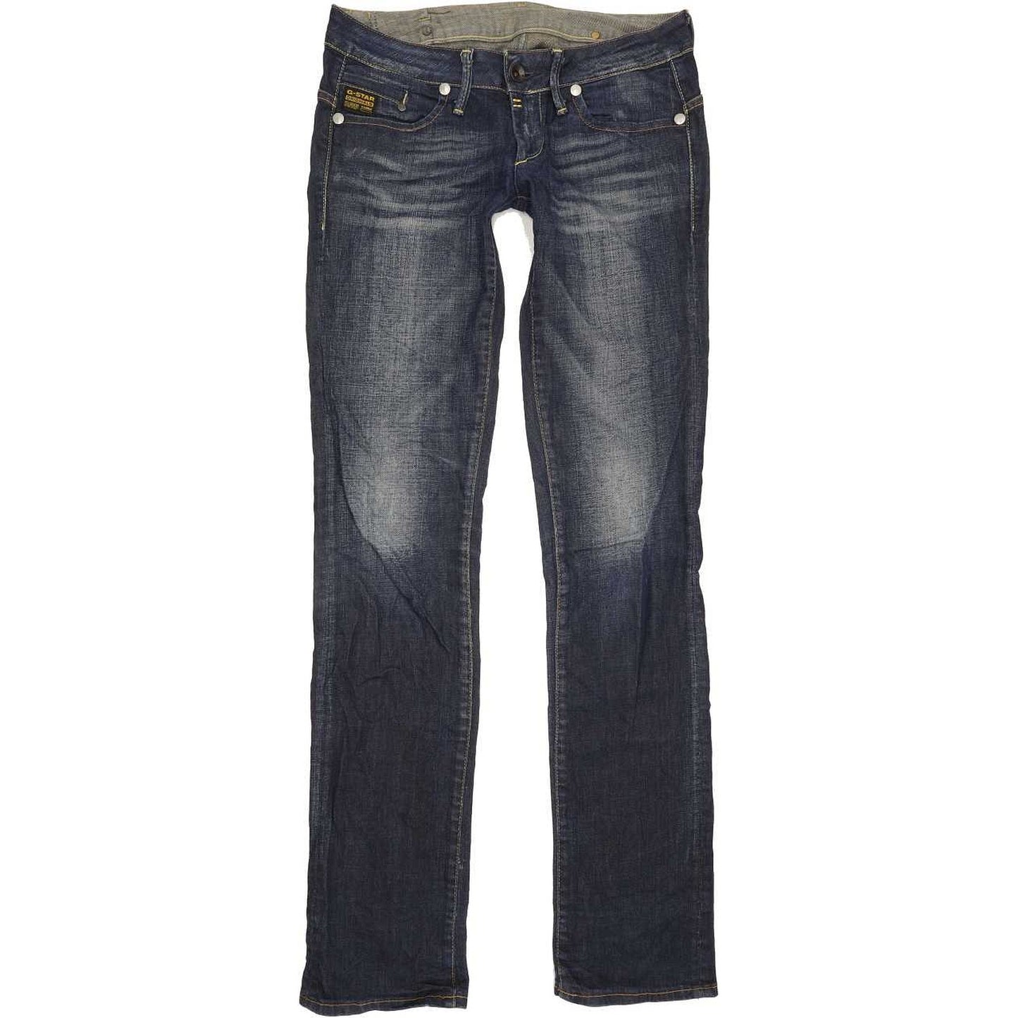 G-Star Midge Women Blue Straight Slim Stretch Jeans W29 L35