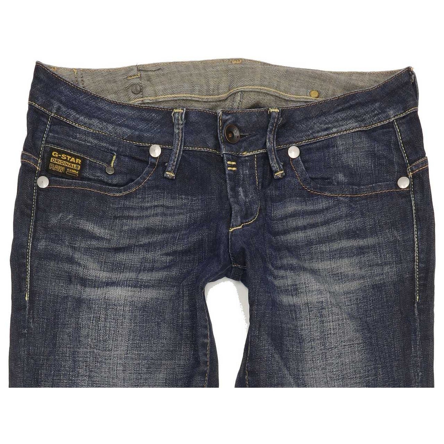 G-Star Midge Women Blue Straight Slim Stretch Jeans W29 L35