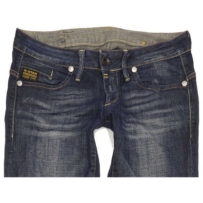 G-Star Midge Women Blue Straight Slim Stretch Jeans W29 L35